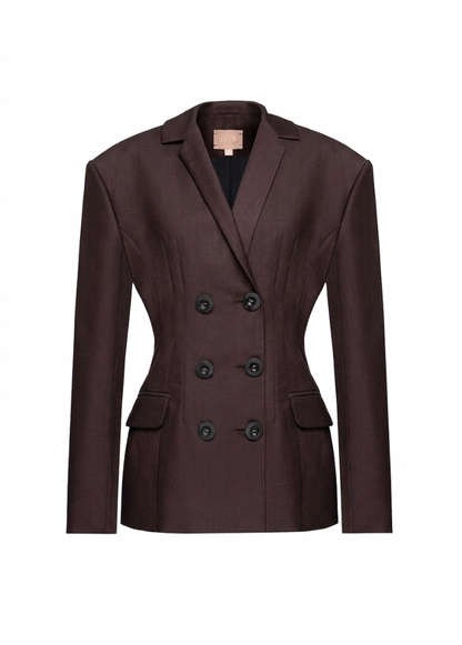 DARK BROWN BLAZER
