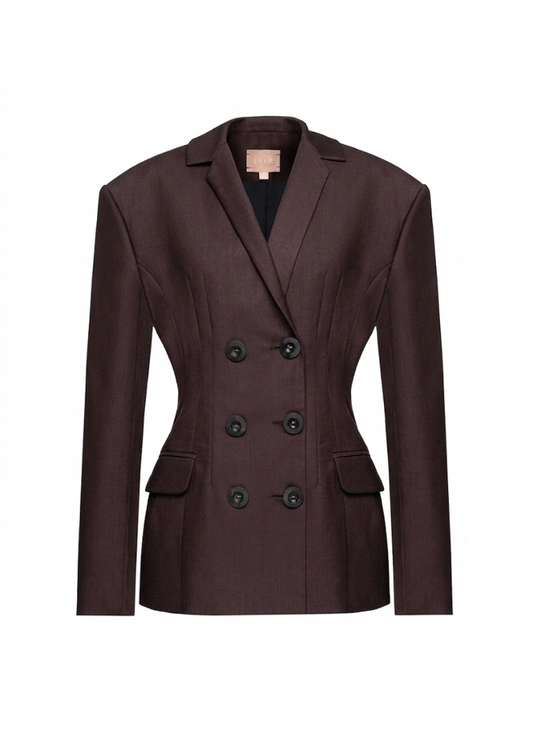 DARK BROWN BLAZER
