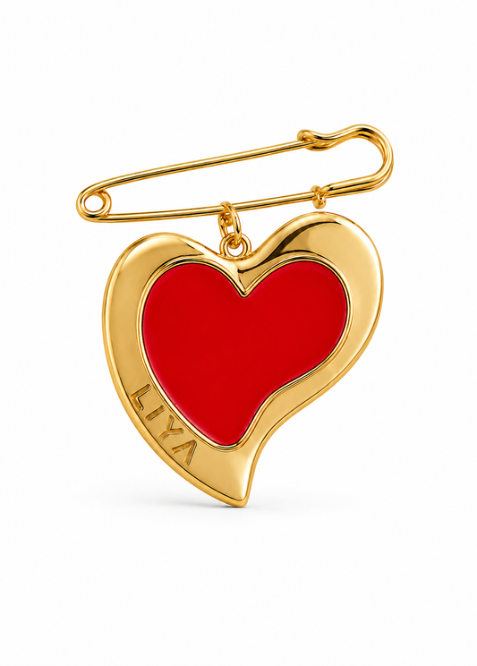 RED LOVE BROOCH