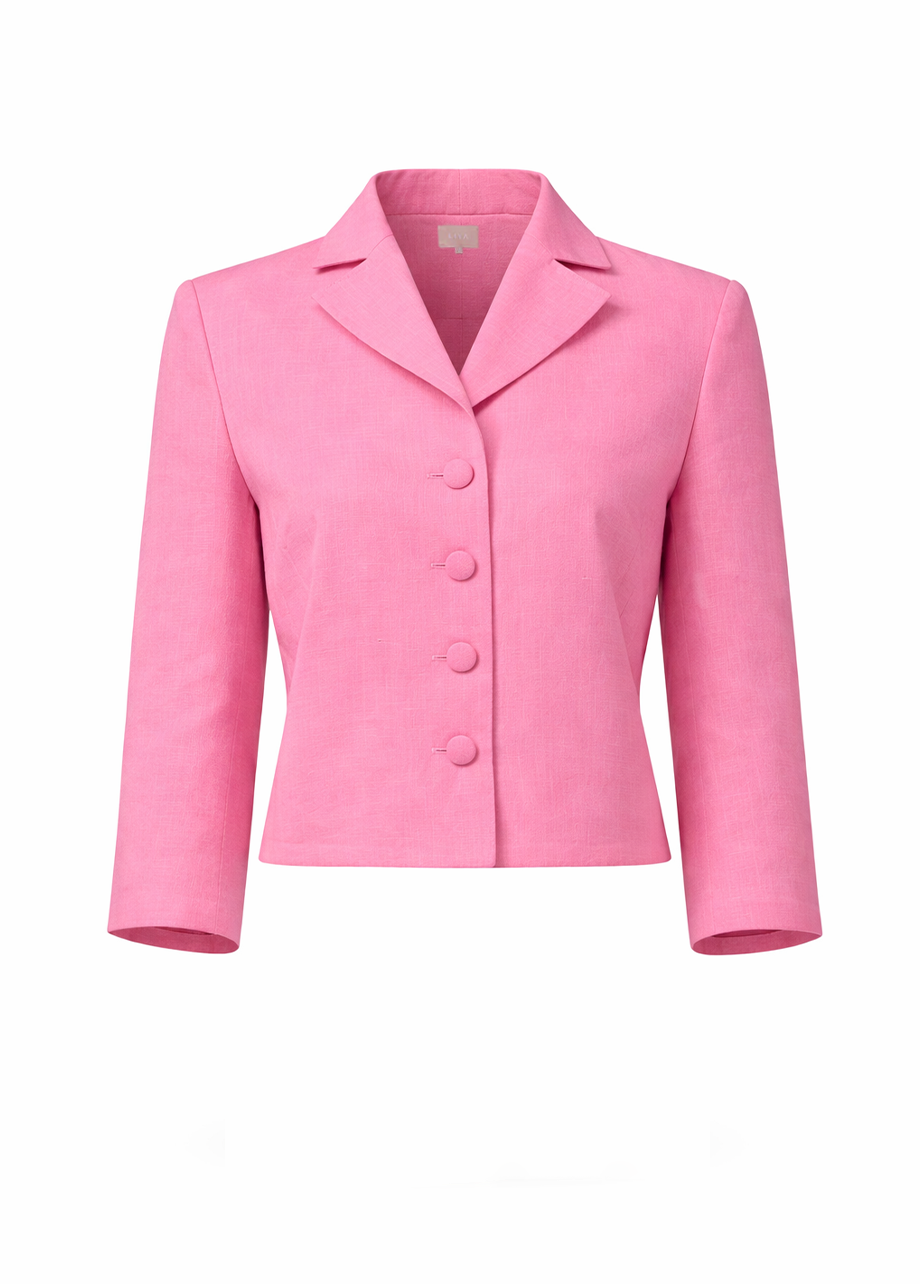 PINK LINEN BLAZER