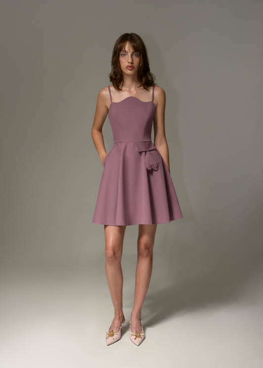 PURPLE DOLL DRESS