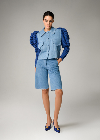 AQUA DENIM JACKET