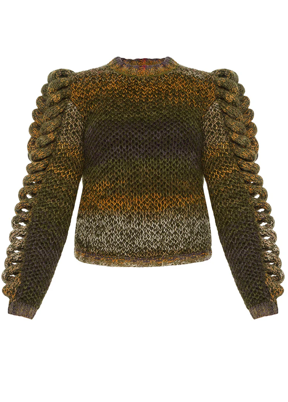 RADIANCE STATEMENT SLEEVES SWEATER