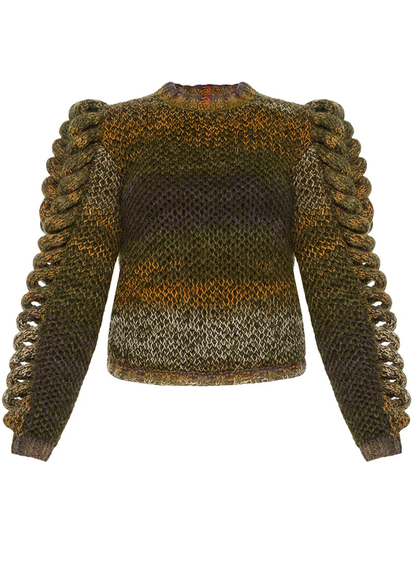 RADIANCE STATEMENT SLEEVES SWEATER