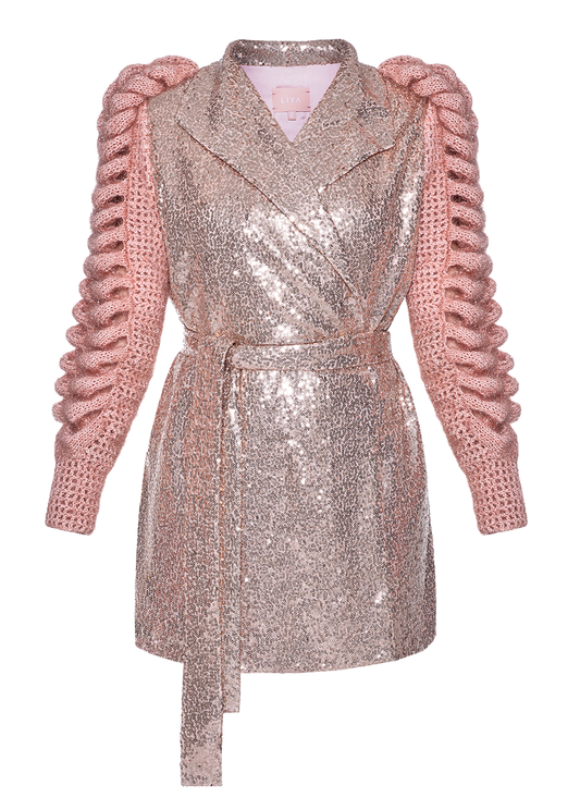 LEILA KNITTED SLEEVES JACKET