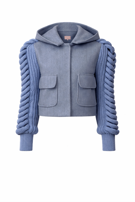 THE LIORA KNIT-SLEEVE JACKET