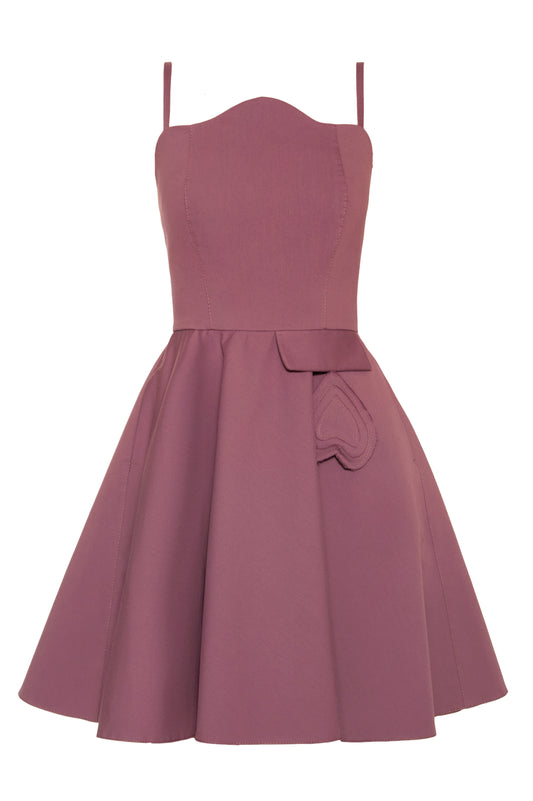 PURPLE DOLL DRESS