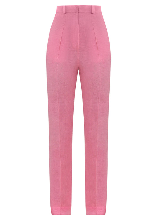 PINK LINEN PANTS