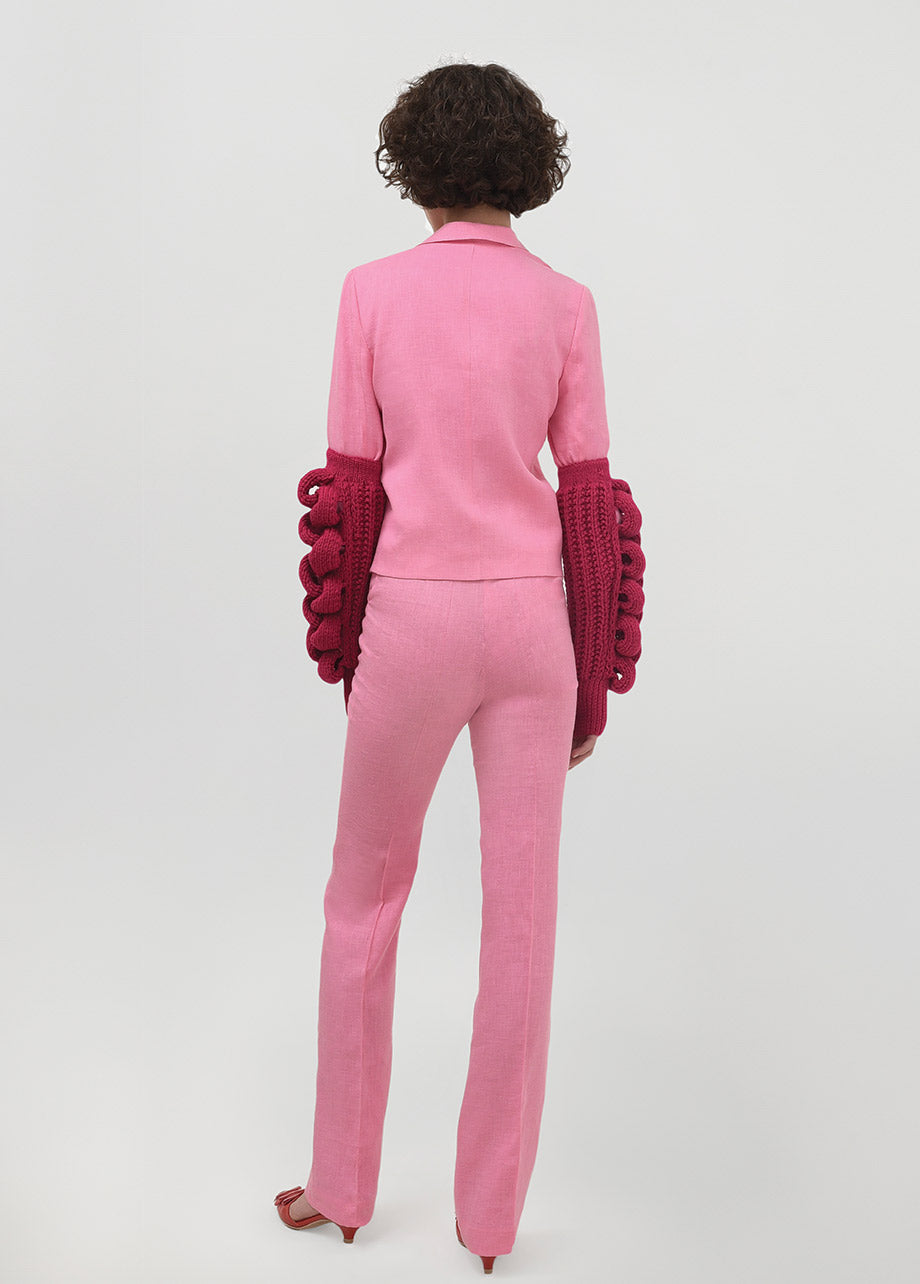 PINK LINEN PANTS