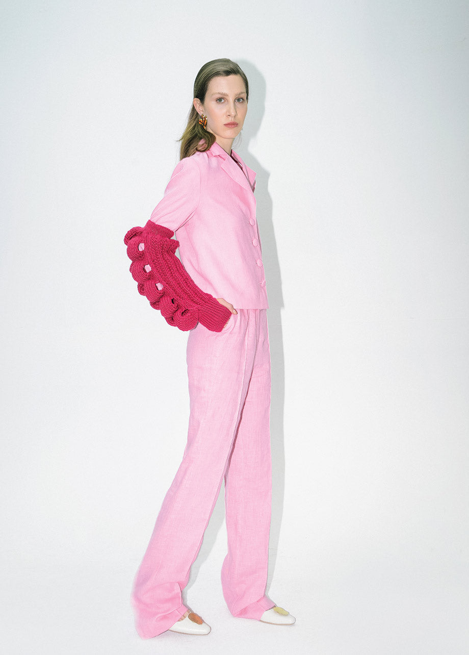 PINK LINEN PANTS