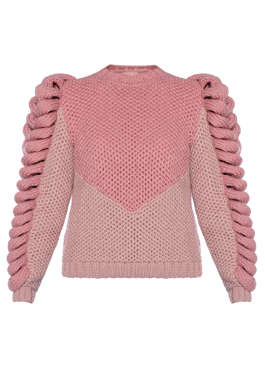 TURTLENECK PINK SWEATER