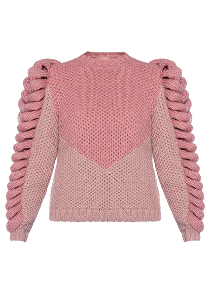 TURTLENECK PINK SWEATER