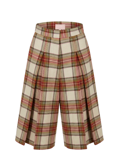 CLASSIC PLAID TAILORED SHORTS