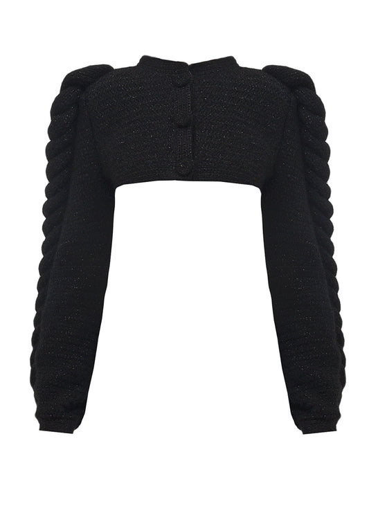 CROPPED KNITTED JACKET