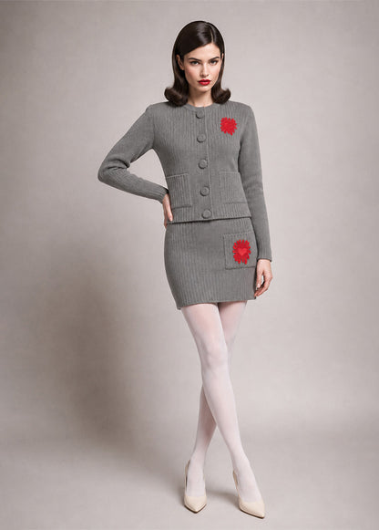 HEART GREY SKIRT