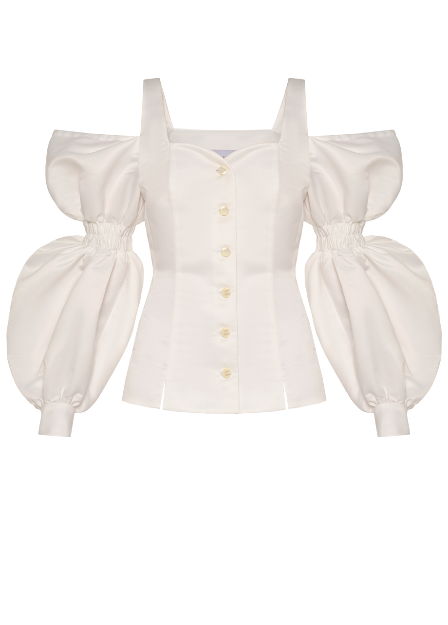 RUFFLE SLEEVES SHIRT