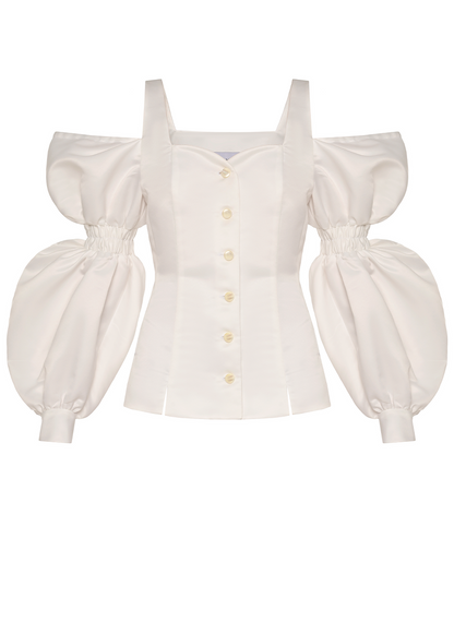 RUFFLE SLEEVES SHIRT