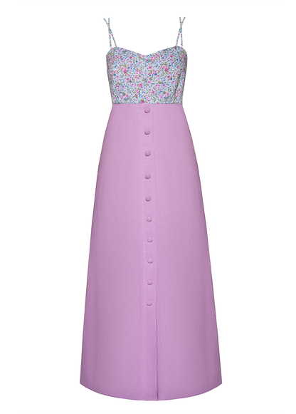 LILAC LINEN DRESS