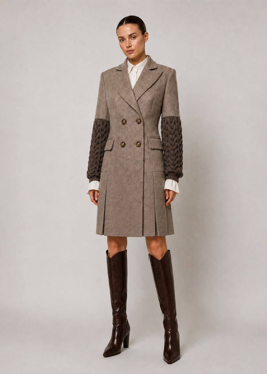 COCO KNIT SLEEVE DRESS-SUIT