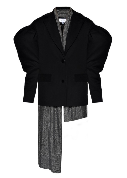 BLAZER WITH REMOVABLE SCARF