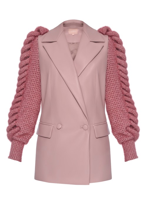 LILY KNITTED SLEEVES BLAZER