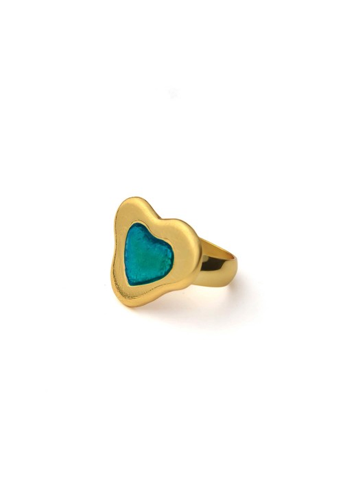 TURQUOISE LOVE RING