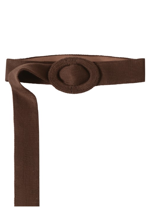 BROWN  KNITTED BELT
