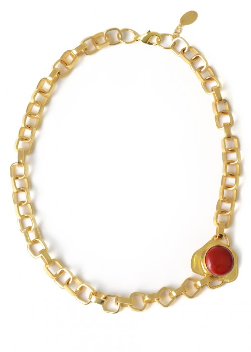 RED MAJORCA NECKLACE